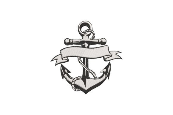 Anchor With Rope Monogram