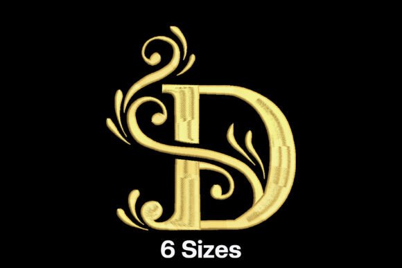 Elegant Gold Letter D