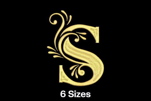 Elegant Gold Letter S