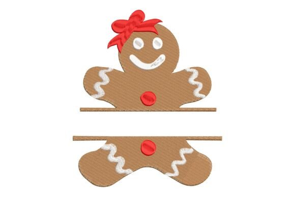 Gingerbread Girl Monogram