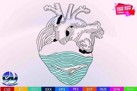 Heart Anatomy Dolphin Design