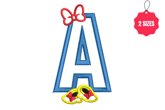 Letter A with Bow