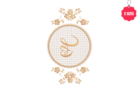Letter C in a Beautiful Frame