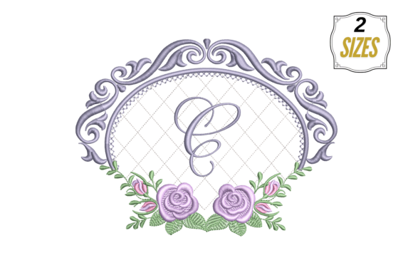 Letter C in Beautiful Template