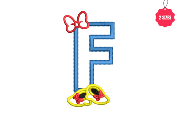 Letter F with Bow
