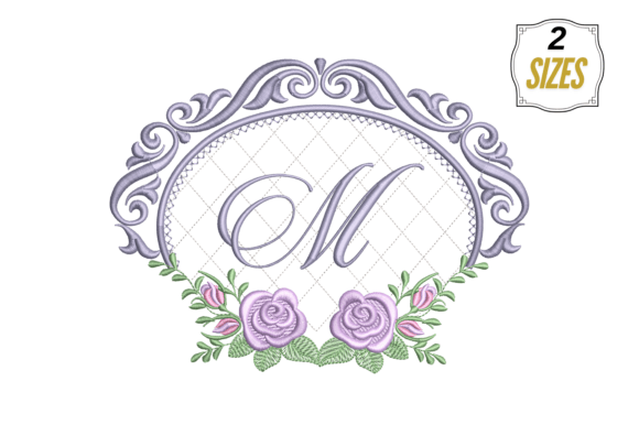 Letter M in Beautiful Template