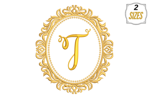 Letter T in a Beautiful Frame