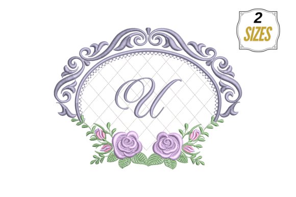 Letter U in Beautiful Template