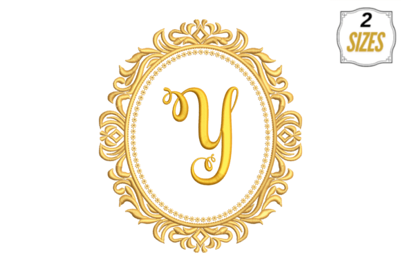 Letter Y in a Beautiful Frame