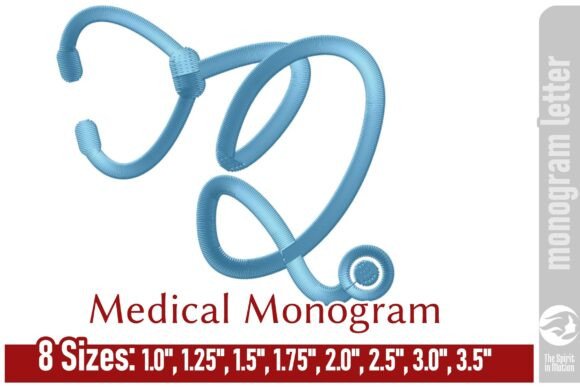 Q Stethoscope Monogram