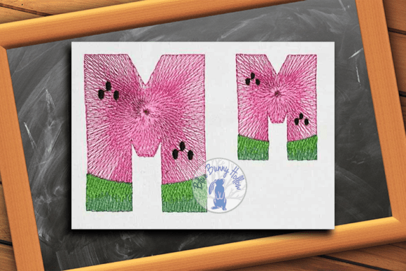 Watermelon Letter M