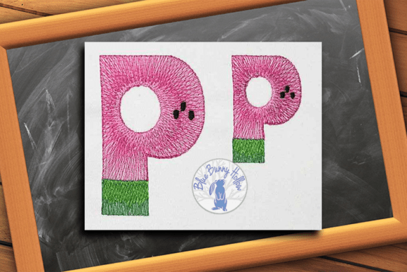 Watermelon Letter P