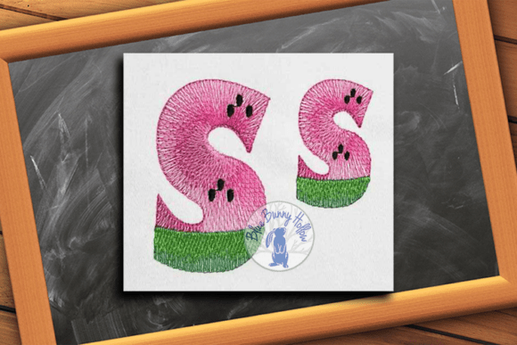 Watermelon Letter S