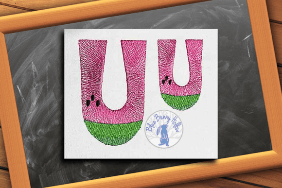 Watermelon Letter U